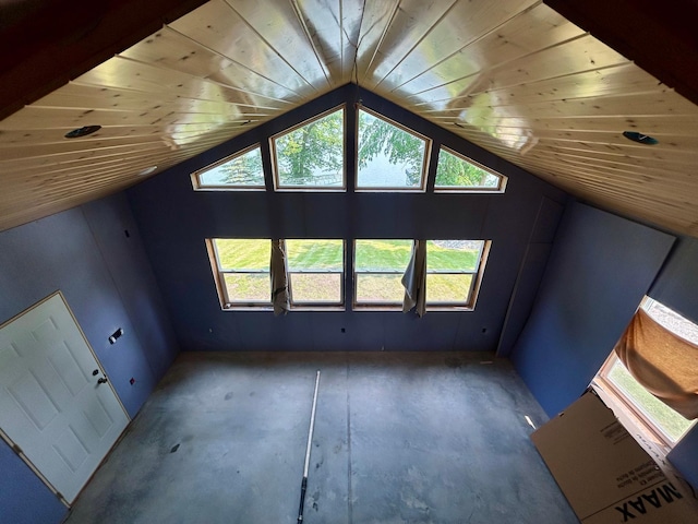 13648 Island Lake Rd W, Lengby, MN 56651 - additional living space with vaulted ceiling and wooden ceiling