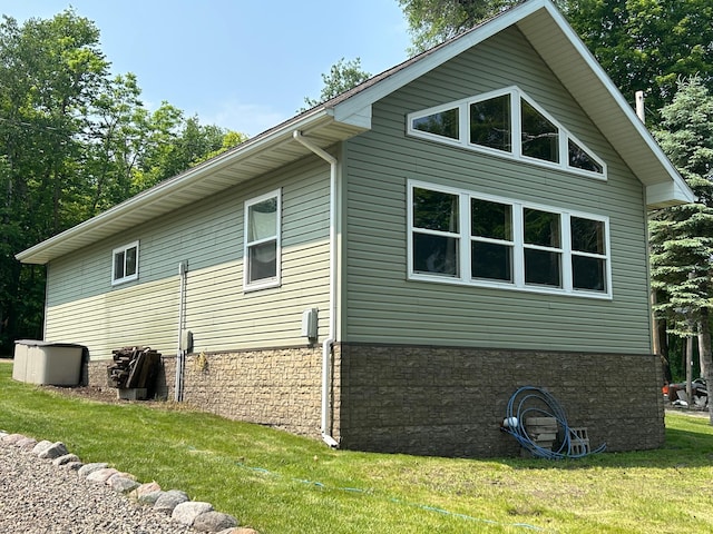 13648 Island Lake Rd W, Lengby, MN 56651 - view of home's exterior featuring a yard