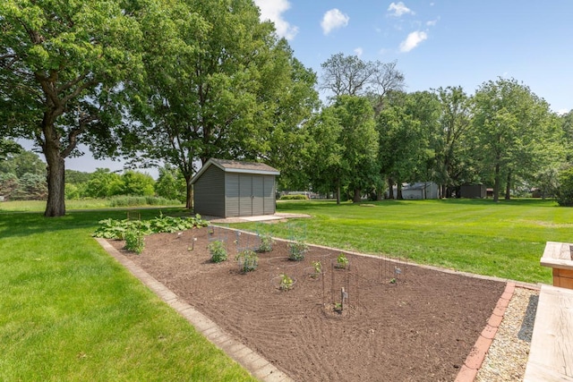 4820 Echo Ct, Faribault, MN 55021 - view of green lawn featuring a storage unit