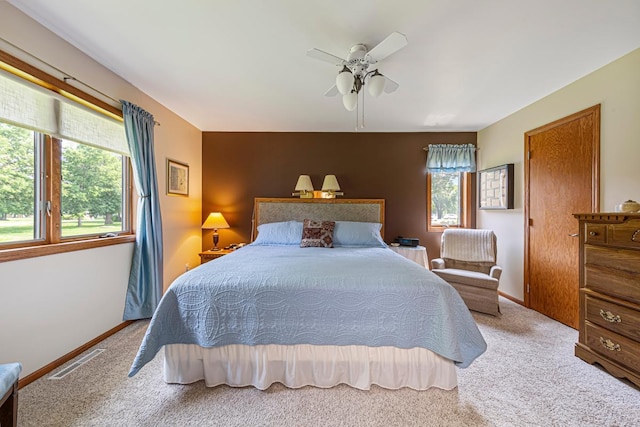 4820 Echo Ct, Faribault, MN 55021 - carpeted bedroom with a ceiling fan and baseboards