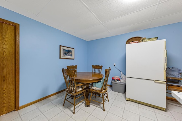 4820 Echo Ct, Faribault, MN 55021 - dining room with a drop ceiling and light tile patterned floors