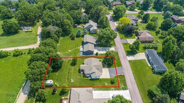 4820 Echo Ct, Faribault, MN 55021 - aerial view of residential area with property boundaries highlighted