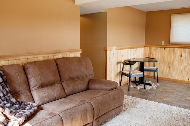 36945 Delta Bay Rd, Pine River, MN 56474 - living area featuring wooden walls and wainscoting