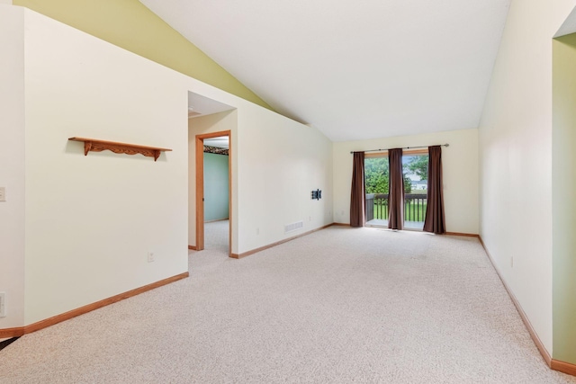 15616 84th St NE, Otsego, MN 55330 - unfurnished room featuring light carpet and lofted ceiling
