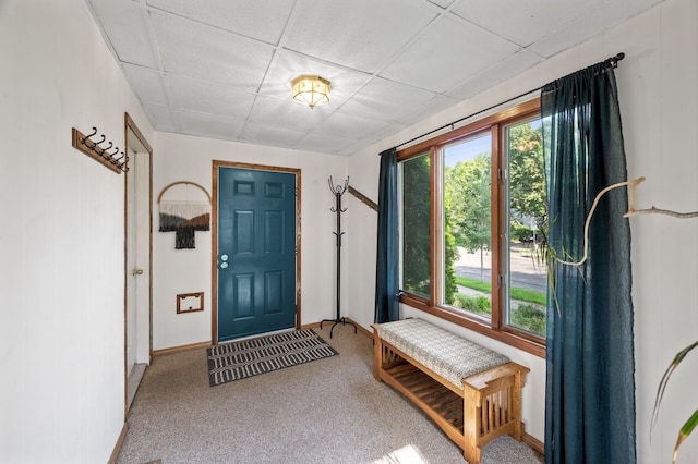 3521 26th St, Minneapolis, MN 55406 - carpeted entryway with a drop ceiling and healthy amount of natural light