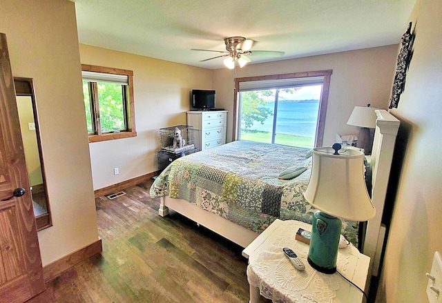 45207 281st Ln, Aitkin, MN 56431 - bedroom featuring wood finished floors and a ceiling fan