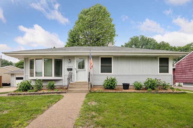 1864 Morgan Ave, Saint Paul, MN 55116 - view of front of home featuring a front yard and a chimney