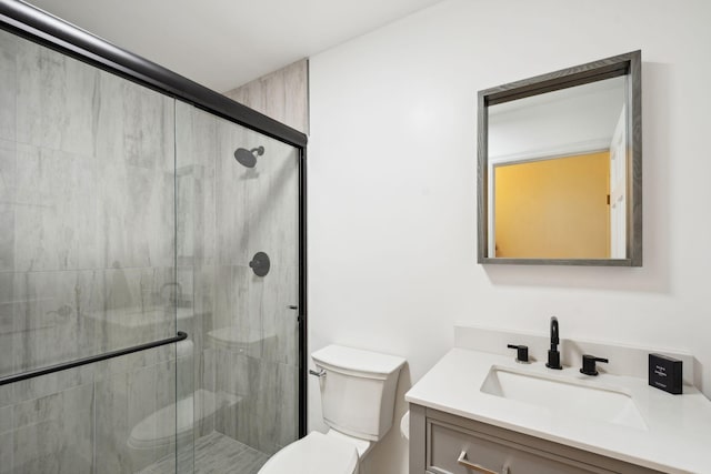 16209 Adeline Ln, Minnetonka, MN 55391 - full bathroom with vanity and a stall shower