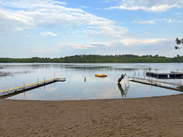 34243 County Highway 46, Park Rapids, MN 56470 - dock with a forest view and a water view