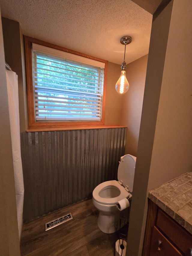 27891 Jerboa Ln, Cold Spring, MN 56320 - full bath featuring wood finished floors, a textured ceiling, and vanity