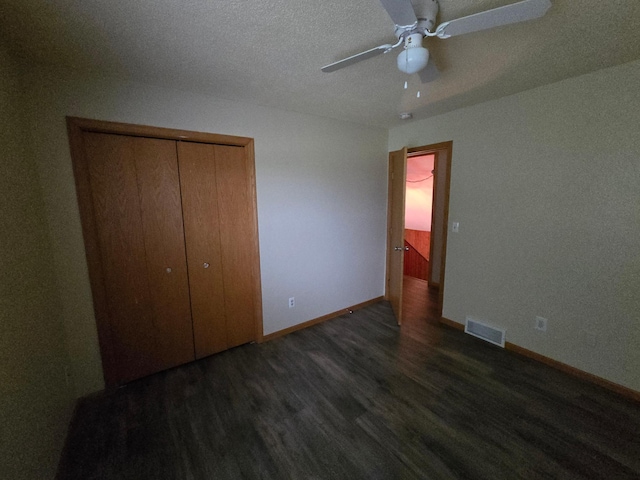 27891 Jerboa Ln, Cold Spring, MN 56320 - unfurnished bedroom with wood finished floors, a closet, and ceiling fan