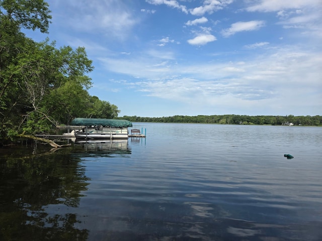 27891 Jerboa Ln, Cold Spring, MN 56320 - dock area with a water view and boat lift