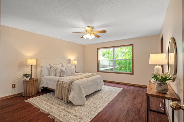 17121 Variolite St NW, Ramsey, MN 55303 - bedroom with wood finished floors, a ceiling fan, and a textured ceiling