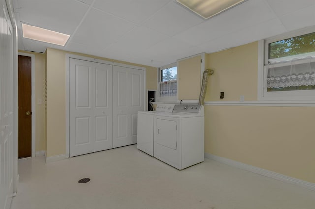 808 17th St SW, Willmar, MN 56201 - laundry room with separate washer and dryer and baseboards