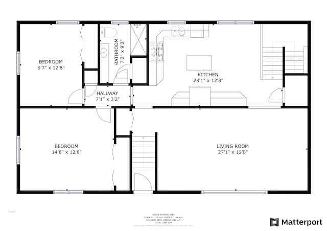 808 17th St SW, Willmar, MN 56201 - view of home floor plan