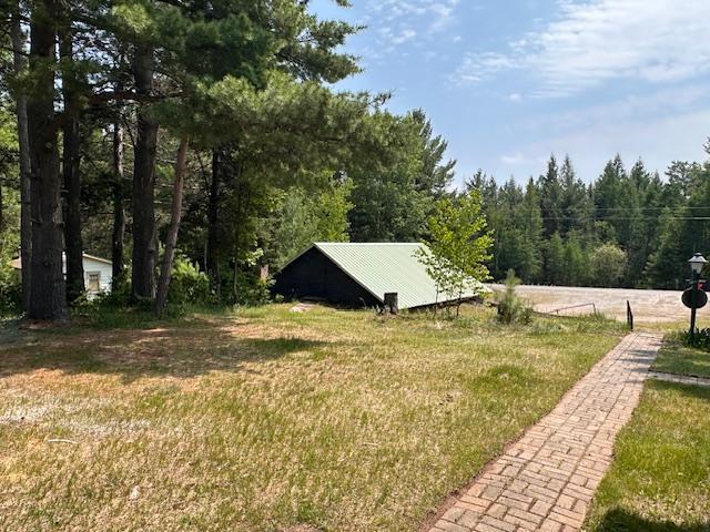 4623 Salo Rd, Waasa Twp, MN 55732 - view of green lawn with a view of trees