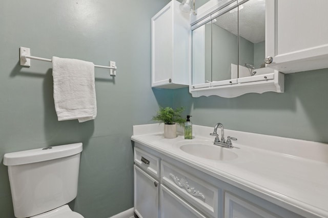 9700 265th St, Elko New Market, MN 55020 - bathroom featuring vanity and a textured ceiling