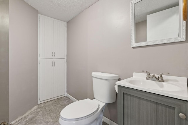 9700 265th St, Elko New Market, MN 55020 - half bathroom with a textured ceiling and vanity