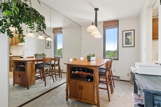 1181 Edgcumbe Rd Unit 501, Saint Paul, MN 55105 - dining room featuring plenty of natural light and light carpet