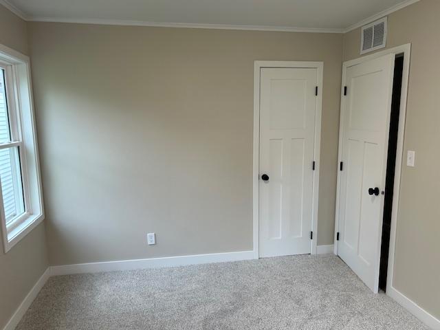 206 3rd St, Minneota, MN 56264 - spare room with light colored carpet and ornamental molding