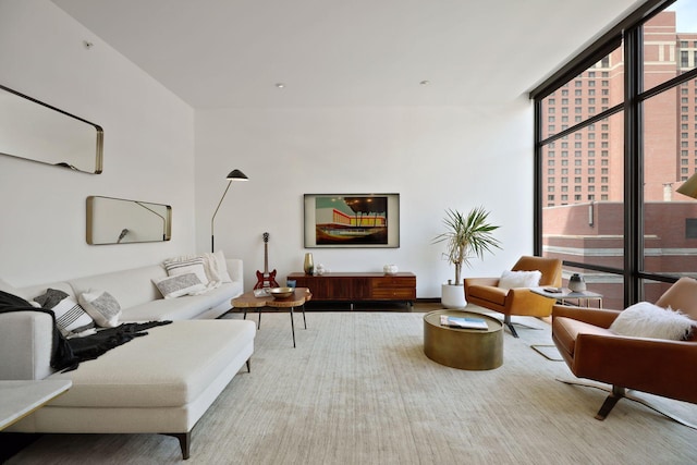 201 11th St Unit 530, Minneapolis, MN 55403 - living room with a wall of windows