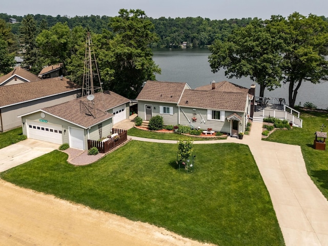 40536 Ryans Bay Rd, Zumbro Twp, MN 55991 - view of subject property with a large body of water and a heavily wooded area