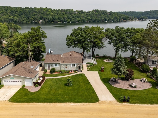40536 Ryans Bay Rd, Zumbro Twp, MN 55991 - aerial view of property and surrounding area featuring a large body of water