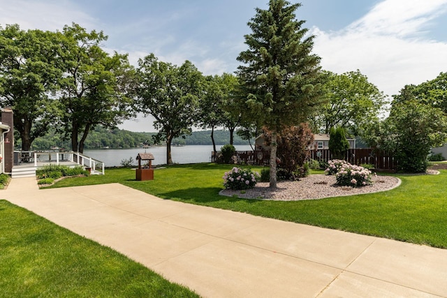 40536 Ryans Bay Rd, Zumbro Twp, MN 55991 - view of home's community featuring a water view and a lawn