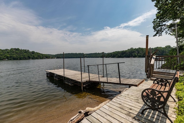 40536 Ryans Bay Rd, Zumbro Twp, MN 55991 - dock area featuring a water view