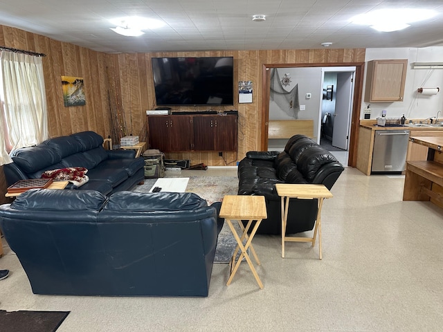 200 Park Ave, Williams, MN 56686 - living room with wood walls and light floors