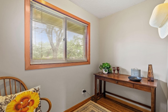 13048 Jay St NW, Coon Rapids, MN 55448 - office area featuring wood finished floors and baseboards