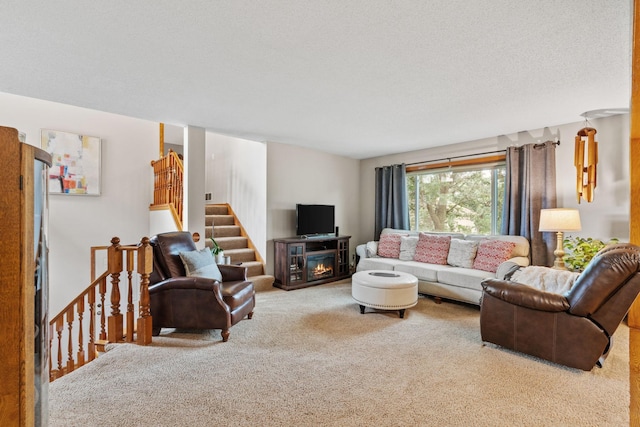 13048 Jay St NW, Coon Rapids, MN 55448 - carpeted living room featuring stairs