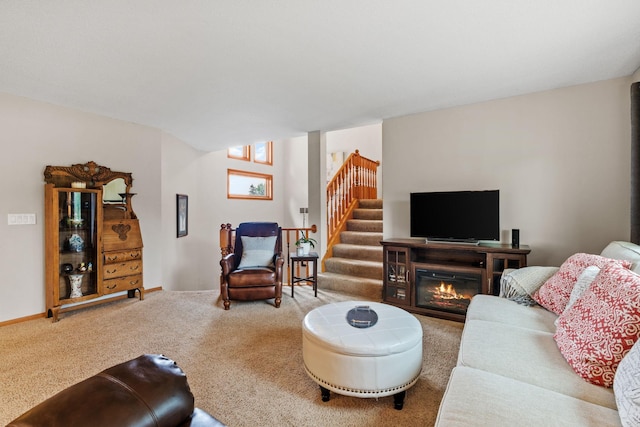 13048 Jay St NW, Coon Rapids, MN 55448 - carpeted living area featuring stairs