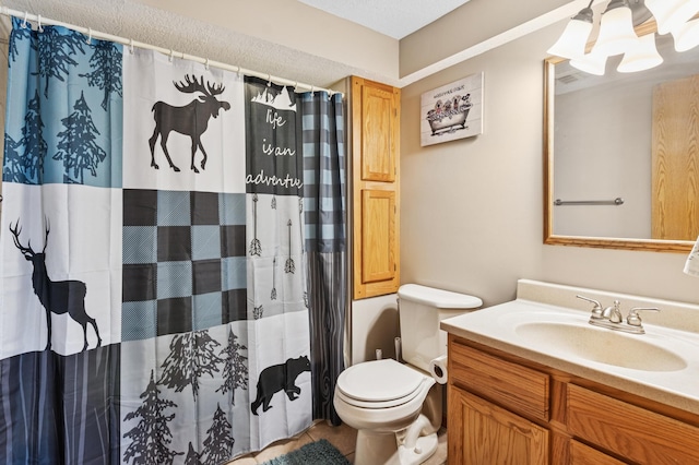 2796 269th Ave NE, Isanti, MN 55040 - full bathroom featuring vanity, tile patterned flooring, and a shower with shower curtain