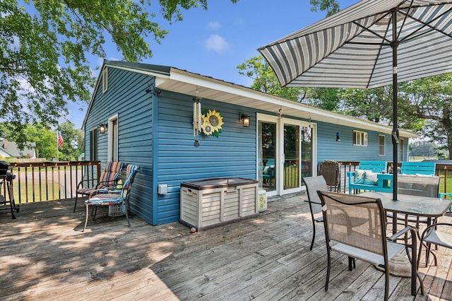 2796 269th Ave NE, Isanti, MN 55040 - deck with outdoor dining space