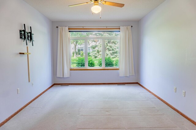 1152 Crystal Pl W, Chaska, MN 55318 - spare room featuring ceiling fan and light colored carpet