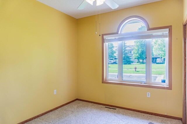 1152 Crystal Pl W, Chaska, MN 55318 - empty room featuring light colored carpet and a ceiling fan