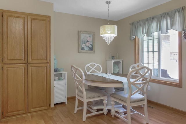 18566 Gladstone Blvd N, Maple Grove, MN 55311 - dining room with light wood-type flooring and baseboards