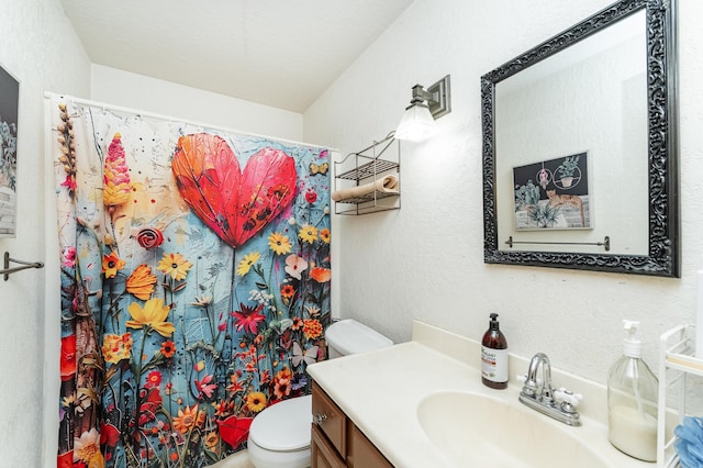 510 24th St SW, Rochester, MN 55902 - full bath featuring vanity, curtained shower, and a textured wall