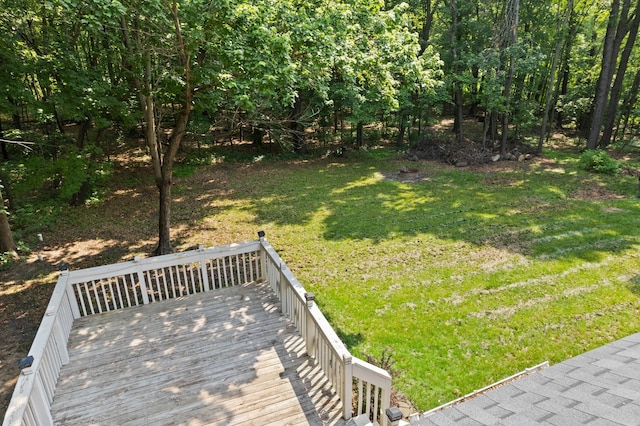 17865 Fillmore St NE, Ham Lake, MN 55304 - view of grassy yard with a deck