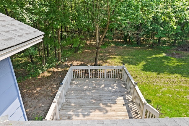 17865 Fillmore St NE, Ham Lake, MN 55304 - wooden terrace with a yard