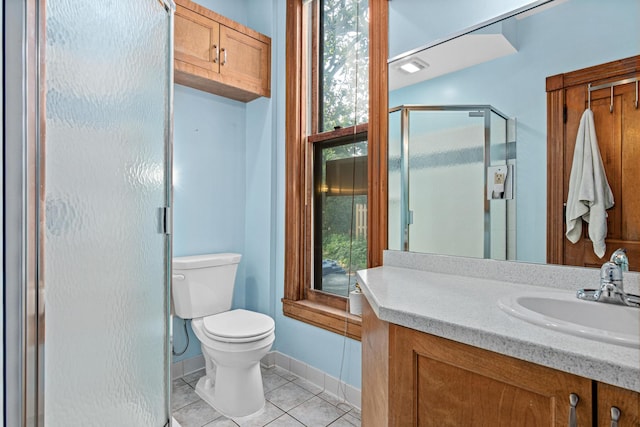 1813 11th Ave S, Minneapolis, MN 55404 - bathroom with a stall shower, vanity, and tile patterned flooring