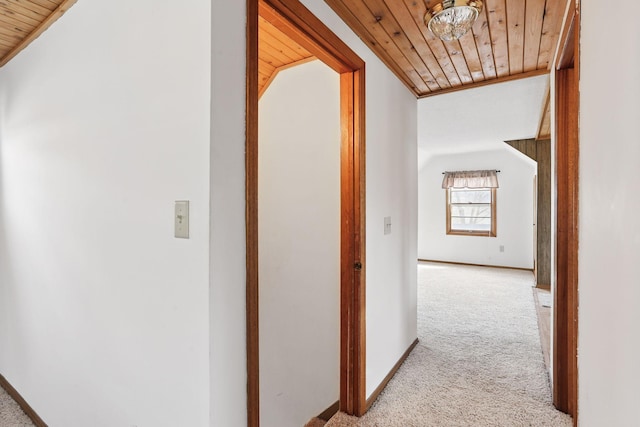 1115 3rd St NW, Faribault, MN 55021 - corridor with carpet and wood ceiling