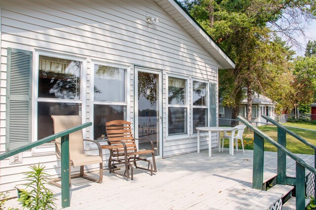 29042 County Road 4, Breezy Point, MN 56472 - view of wooden deck