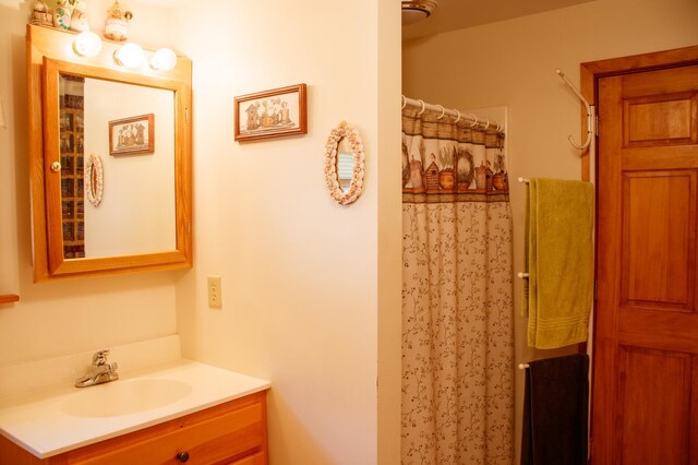 29042 County Road 4, Breezy Point, MN 56472 - bathroom featuring vanity and a shower with shower curtain