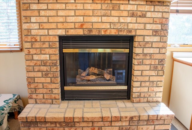29042 County Road 4, Breezy Point, MN 56472 - detailed view of a brick fireplace