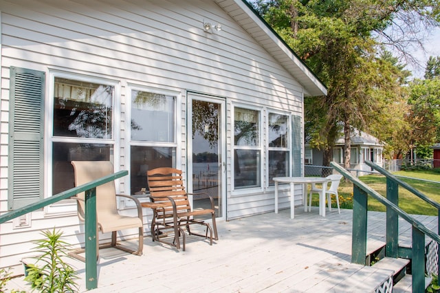 29042 County Road 4, Breezy Point, MN 56472 - view of wooden terrace