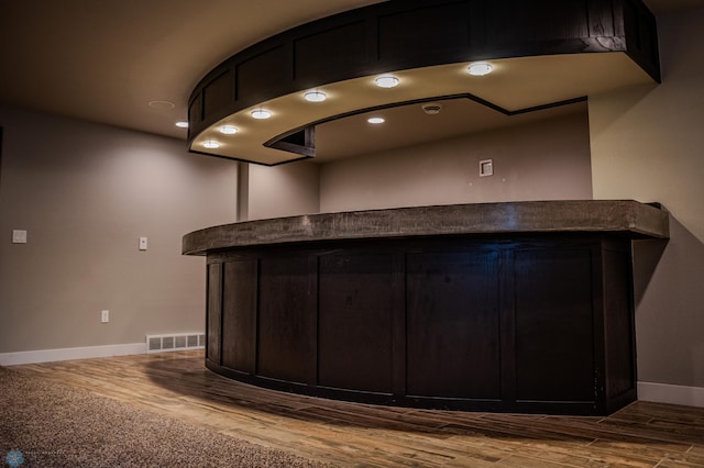3405 4th St E, West Fargo, ND 58078 - indoor dry bar featuring wood finished floors and recessed lighting