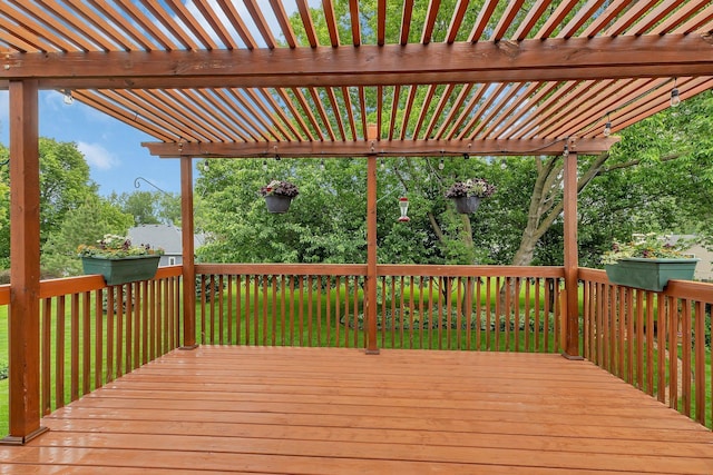 2708 Tranquility Dr, Saint Cloud, MN 56301 - wooden deck featuring a pergola