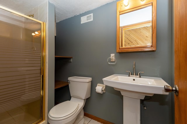 14500 Raleigh Ave, Savage, MN 55378 - bathroom with a stall shower and a textured ceiling